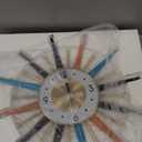 FIELDY Large Wall Clock 22 Inch Mid Century Wall Clocks Starburst Clock Non Ticking Battery Operated 3D Wall Clocks Home Dcor for Living Room, Kitchen, Dining Room, Bedroom (Normal)