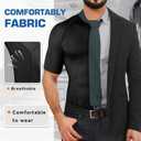 Cimkiz Men's Waist Trainer Sauna Suit Shirt, Gym & Exercise Compression Vest, Sweat-Boosting Workout Top M