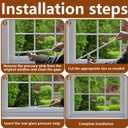 20 Pcs Window Glazing Vinyl-24 Inch Snap in Vinyl Window Glazing Bead-White Vinyl Window Trim for Home Commercial Single-Hung Windows Double-Hung Windows Frames Seal