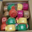 Mifoci 24 Set Summer Fruit Cups with Straws Lids 10oz Plastic Frutti Party Cups Tropical Kiwi Lemon Orange Grapefruit Watermelon Pitaya Pattern for Boys Girls Birthday Luau Party Favor Supplies