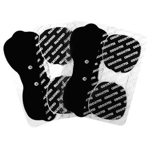 Tens Unit Wireless Electrode Pads, Replacement Electrode Pads with Standard 3.5mm Snap-on Connectors(4PCS/Set)(Black)