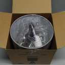 EDISHINE Boho Small Table Lamp, Walnut Color Wooden Tripod Bedside Lamp, Farmhouse Nightstand Lamp for Nursery, Bedroom, Office, Kid Room, Living Room, Grey Linen Lampshade, E26 Socket, 14.2 Inch