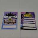Hat Acrobat 20 Birthday Invitations for Boys with Envelopes and Thank You Cards - Game On Birthday Party Supplies (Purple)