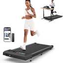 WELLFIT 2025 Smart Walking Pad with 10% Incline, 2.5HP Quiet Under Desk Treadmill for Home, 4 MPH Speed, 265 lbs Capacity, APP/Mute Remote, Works for WELLFIT Voice Control KINOMAP Apple Health