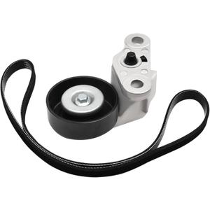 A/C Serpentine Drive Belt Tensioner Kit Fits for Chevy Silverado Avalanche Express Suburban Tahoe for GMC Savana Sierra Yukon 1999-2008 for Cadillac Escalade 2002-2008 Replaces# 90K-38159