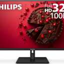 Philips 32E1N1100L 32"' Frameless Monitor, FHD 1920 x 1080, VA Panel, Adaptive-Sync 100Hz, VESA, Black