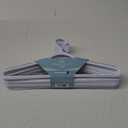 Whitmor Slim Sure Grip Hangers S/10-Paloma Gray (White + Grey)