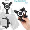 ICAILIN Car Phone Holder Mount for Round Air Vent, Universal Circular Vent Cell Phone Mount Compatible with Mercedes Benz A/B/C/E/S/GLC Class, Jeep Wrangler, Mini Cooper, Fits iPhone & Samsung