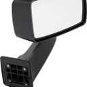 HECASA Power Mirror Right Compatible with 2006-2010 Hummer H3 H3T Power Side Mirror Towing Mirror Replacement for 20836084 Black (Passenger Side)