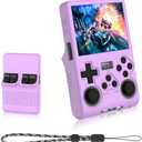 Silicone Case for R40S PRO, Anti-Slip, Shock Proof, Soft Protective Case for R40S Pro Handheld Game Console with Lanyard - Purple