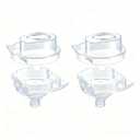 Remerry 2 Sets Replacement Funnel Compatible with Baby Brezza Formula Pro Advanced Replacement Parts Funnel and Cover Compatible with Baby Formula Dispenser, Clear, Easy to Use and Clean