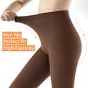 JOYNE Women's 80D Soft Opaque Tights Solid Color Pantyhose High Waist Footed Pantyhose (Coffee 1 Pairs))