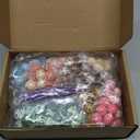 XunYee 240 Pcs Beads for Pens 16mm Wooden Beads Colorful Craft Gift with Large Hole Round DIY for Pen Bead Keychains Necklace Bracelet Jewelry Making Supplies