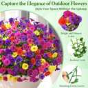 Yastouay Artificial Flowers for Outdoors, 22 Bundles UV Resistant Artificial Outdoor Flowers, Realistic Fake Outdoor Flowers Plant Faux Flowers for Outdoor Planters Front Porch Patio Window Box