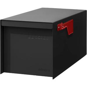 adoorn Modern Large Post Mount Mailboxes for Outside USPS Approved - Black