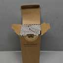 10 inch Long Disposable Black Paper Cocktail Straws & Stirrer Sticks, 250 Counts, Unwrapped - for Tall Drinks, Bars and Restaurants