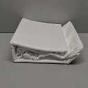 THREAD SPREAD 100% Egyptian Cotton Sheets Queen Size - 600 Thread Count Sheet Set Queen, 1 PC White Luxury Sheets Queen Size, Extra Soft, Cooling Sateen Weave Deep Pocket Sheet, Fits Mattress upto 18"