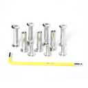 22Pcs Socket Head Screws, Chicago Screws with Hex Spanner, Fasteners for Furniture Chair Desk (22, M6*30mm)