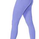 Sunzfly Invisible Butt Scrunch Workout Leggings with Pockets for Women, No Front Seam Gym Yoga Pants with Tummy Control Size M