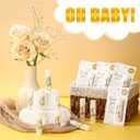 Fumete 24 Pcs Baby Shower Favors for Guest Lip Balm Bulk with Thank You Card, Cedar Scent Lip Balm for Party Decorations Gender Reveal Games Prizes