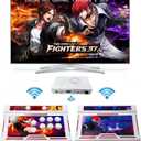 FVBADE[32000 Gamesin 1 78sPandora Box Arcade Game Console Bluetooth Function Compatible PC & Projector & TV,3D Games 4 Players Category Favorite List Save/Search/Hide/Pause/Delete Games