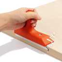 Edge Banding Trimmer with Stainless Steel Blade, 1.5"–2" Woodworking Edge Trimming Tool for Veneer, PVC, ABS, Wood, Laminate, Deburring, Straight & Curved Edges, Ergonomic Grip, Carpentry Tool