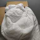 Bedsure Comforter Duvet Insert - Quilted Comforters Oversized King Size, All Season Duvet, GentleSoft Down Alternative Bedding, with 8 Tabs, Gifts for Women/Men, White, Oversized King 116 x 98 Inches