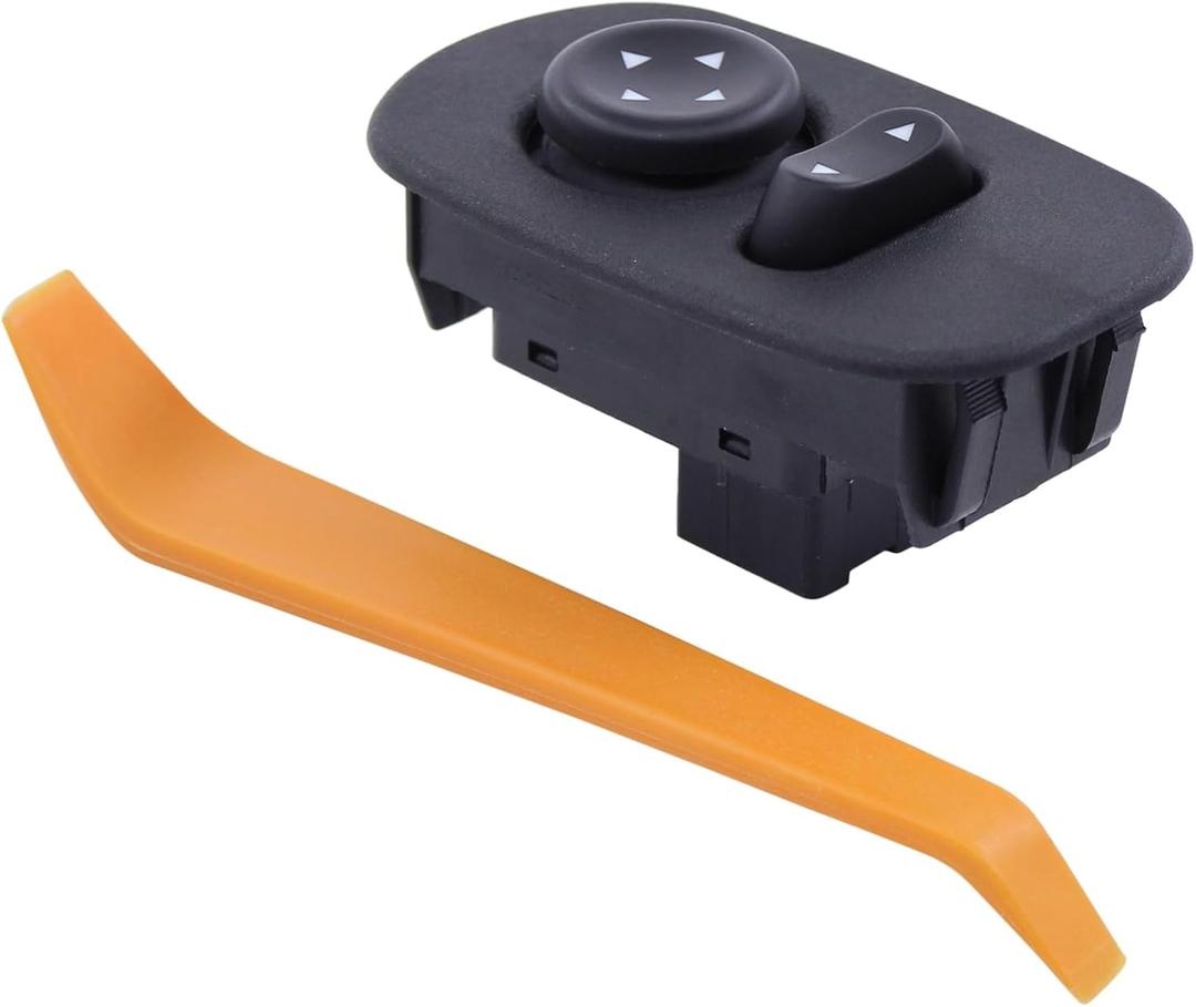 MOTOKU 8 Pin Heavy Duty Door Mirror Switch for International IC Corporation 3200 4100 4200 4300 4400 7300 7400 7500 7600 7700 8500 8600 CXT MXT RXT Front Left Driver Side with Amber Back Light
