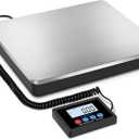 Fuzion Shipping Scale 440lb x 10g Accuracy, Postal Scale with Hold/Tare, Digital Shipping Scale for Packages Small Business, Luggage, Battery & AC/DC Adapter
