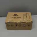 OFFIDIX Glass Spray Bottles for Cleaning,16 OZ 2 Pack Continuous Empty Water Mister Spray Bottles for Hair,Plants Mister,Adjustable Nozzle,Black