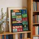 Family Rules Canvas Wall Art Inspirational Family Quotes Paintings Pictures Wall Decor Poster Prints Artwork for Office Bedroom Living Room Wall Decoration