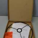 Modern Translucent Barrel bamboo lamp shade Art decorative with Colorful Minimalist geometric style ideal for living room bederoom Table Floor Lamp easy assemble size 11.8x9Inch (Abstract Geometric)