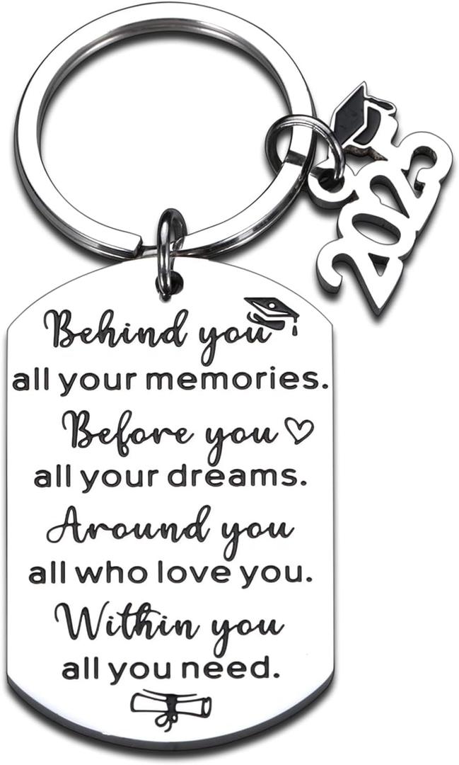 6 x Senior Nignt Football for Teen Boys, Graduation senior year Gifts for Her Him Class Of 2025 Graduation Keychain 5th 8th 4th grade graduation gifts End of School Year Bulk Christmas Stocking Gift