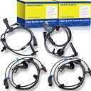ABS Wheel Speed Sensor Front Rear Left Right Fit for Dodge Avenger 2008-2014, Chrysler 200 2011-2014, Sebring 2007-2010, ALS2408 05085823AB (4PCS)