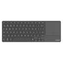 Rapoo E900T Portable Wireless Keyboard with Touchpad, Multi-Device HTPC Keyboard for PC-Connected TV/Tablet/Steam Deck/Gaming Console/Raspberry Pi/Mini PC - Support Touch Gestures for Windows & Mac