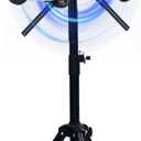 3D Holographic Fan Tripod Stand with Multi-Function Base, the Foldable Stand fits 15.5-39 Inch Holographic Fan for Trade Show & Advertising Display (Excluding Fan)