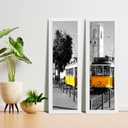 LaVie Home 8x24 Picture Frame White, Panoramic Picture Frame for Wall Decoration, Classic Black Minimalist Style Suitable for Decorating Houses, Offices, Hotels1 Pack