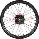 Trkimal Rear Wheel Rim Hub for Motocross Off Road Dirt Pit Bike (90/100-14 (15mm Bearing))