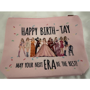 Music Lover Gifts for Women, Album Inspired Gift, Song Lovers Gift, Birthday Gifts for Mum Daughter Sister Friend BFF Girls, Singer's Merchandise, Travel Toiletry Makeup Organizer Zipper Pouch（New)