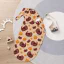 Turkey Pumpkin Swaddle Blankets Soft Receiving Blanket Baby Swaddle Wrap for Baby Girls Boys