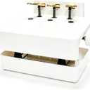 Adjustable Piano Pedal Extender for Students, 3 Pedals with Stabilizer, Compatible with Upright & Digital Pianos, Beginner Practice Tool (White)