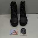 NORTIV 8 Men's Insulated Waterproof Work Winter Snow Boots (8.5 Wide, Black)