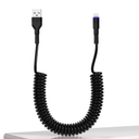 Lightning Coil Cable, Apple Carplay Cable & MFi Certified, Spiral Cable iPhone with Data Sync, USB to Lightning Cable for iPhone/iPad/iPod