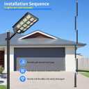 CEDIO Solar Street Lights Pole 20ft Tall, Street Light Installation Pole, Outdoor Street Lamp Post with Base, Solar Street Light Accessory for Backyard, Street, Patio, Exterior House (20FT)