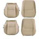 4Pcs Tan Leather Microfiber Seat Covers Compatible with Toyota Tundra 2000 2001 2002 2003 2004,Compatible with Sequoia 2000 2001 2002 2003 2004 2005 2006 2007 Front Driver and Passenger Side