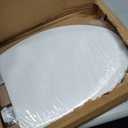 Bemis 1500EC Durable Wooden Toilet Seat, Easy Clean Hinges, Made in USA, Elongated, White