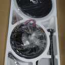 Fanbulous 65 Inch Ceiling Fans with Lights and Remote, Black Ceiling Fan with 8 Dual-Color Blades, Indoor/Outdoor Large Ceiling Fans, Reversible DC Motor, 6-Speed, 3CCT for Living Room Kitchen Patio