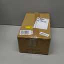 STARPY 6 Pack Black Door Knobs with Square Rosette, Interior Door Handles for Bath & Bed, Heavy Duty Door Knob with Lock, Matte Black