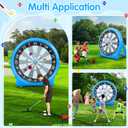 6FT Inflatable Dartboard, Outdoor Games Kick Darts Soccer Darts | Throw Dart with Air Pump Giant, Blow up Soccer Dart for Yard Party Large Dartboard for Kids & Adults 20+Games