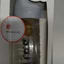 BIBS Baby Glass Bottle. Anti-Colic. Round Natural Rubber Latex Nipple. Supports Natural Breastfeeding, Complete Set - 110 ml, Cloud